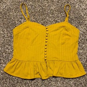 Forever 21 Golden Crop Top